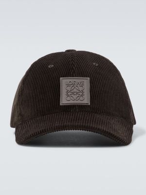 Gorra de pana Loewe marrón