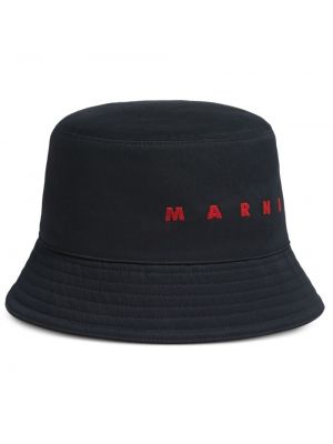 Памучна шапка бродирана Marni