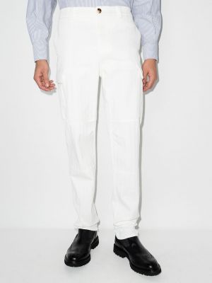 Pantalon cargo avec poches Brunello Cucinelli blanc