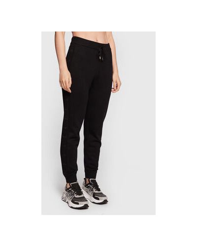 Liu Jo Sport Pantaloni tricotați TF2106 MA63M Negru Regular Fit
