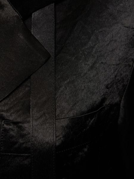 Camisa con cordones de raso Max Mara negro