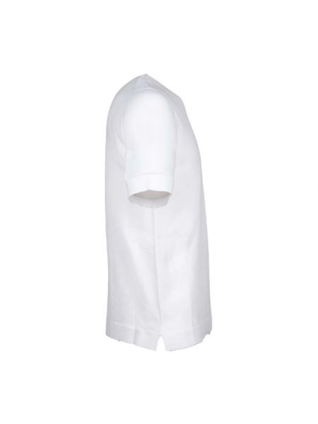 Camisa de algodón de crepé Alpha Studio blanco