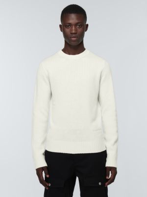 Džemper od kašmira Alexander Mcqueen bijela