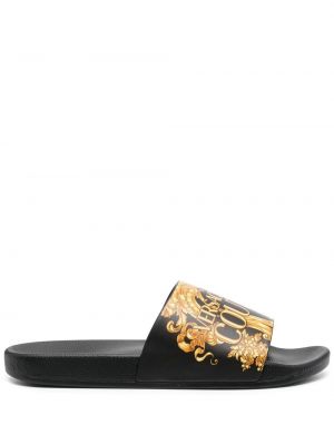 Trykt flip-flops Versace Jeans Couture svart