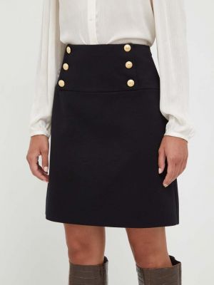 Vlněné mini sukně Luisa Spagnoli černé