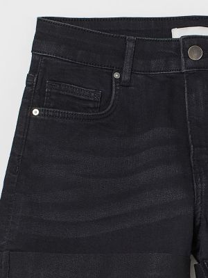 Черные джинсовые шорты H&m