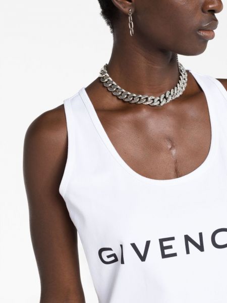Canotta di cotone Givenchy bianco