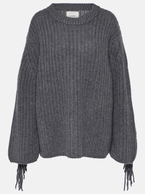 Džemper na rese od kašmira Lisa Yang siva