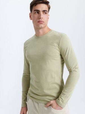 Tricou cu mânecă lungă Sinsay verde
