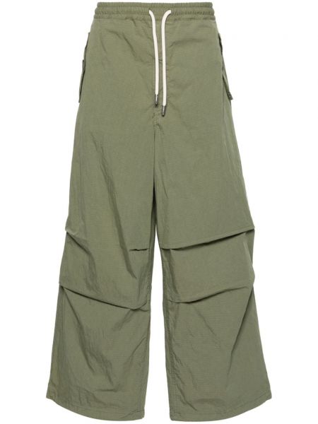 Pantaloni cu croială lejeră Emporio Armani verde