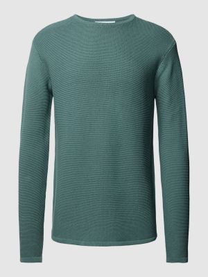 Dzianinowy sweter Minimum zielony