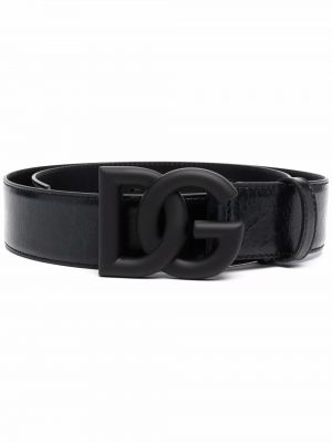 Cinturón con hebilla Dolce & Gabbana negro