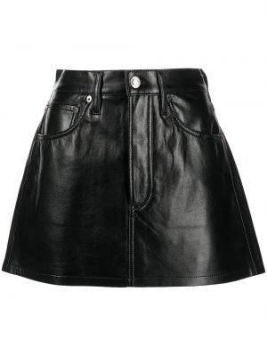 Mini sukně Agolde - Černá