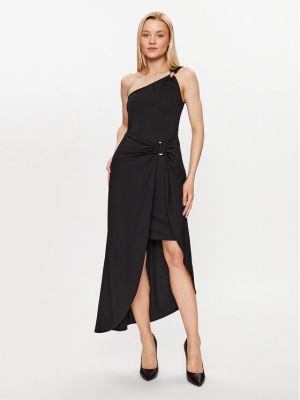 Slim fit koktejlové šaty Dkny černé