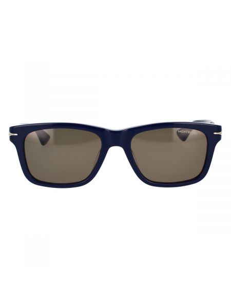 Okulary przeciwsłoneczne Montblanc niebieskie