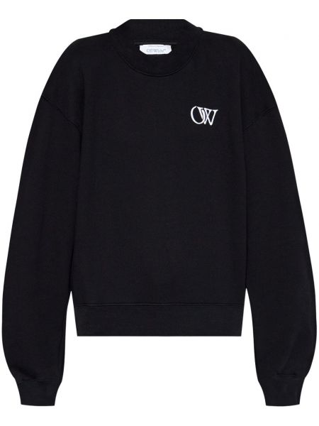 Broderet sweatshirt Off-white