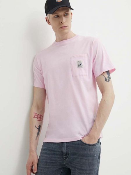 Koszulka bawełniana Kaotiko różowa