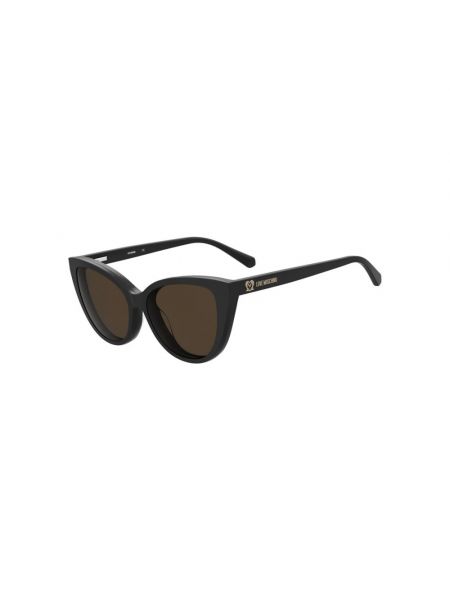 Czarne okulary przeciwsłoneczne Love Moschino