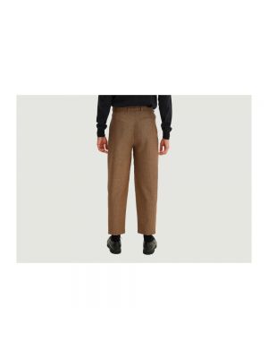 Pantalones chinos de lana Noyoco marrón