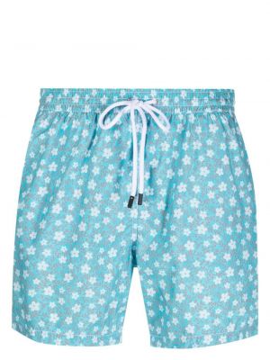 Kratke hlače s cvjetnim printom s printom Barba plava