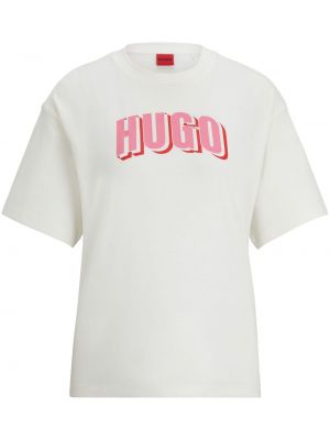 Bombažna majica s potiskom Hugo