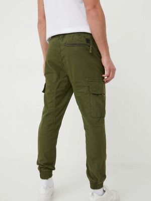 Pantaloni din bumbac Alpha Industries verde