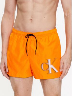 Kraťasy Calvin Klein Swimwear oranžové
