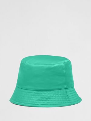 Нейлоновая шляпа Prada зеленая