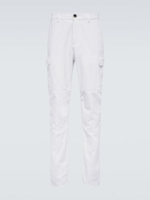 Pantalon cargo en coton Brunello Cucinelli blanc