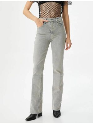 Jeansy skinny z przetarciami slim fit bawełniane Koton