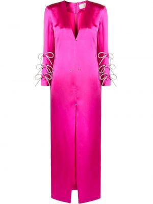 Копринена макси рокля Loulou розово