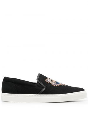 Ikat sneakers med broderi Kenzo svart