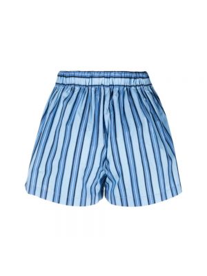 Pantalones cortos a rayas Faithfull The Brand azul