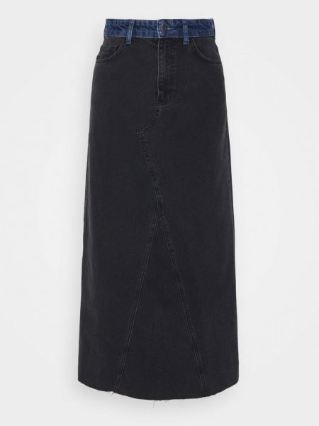 Spódnica jeansowa Object czarna