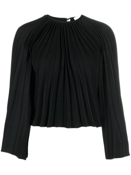 Плисирана блуза Atu Body Couture черно