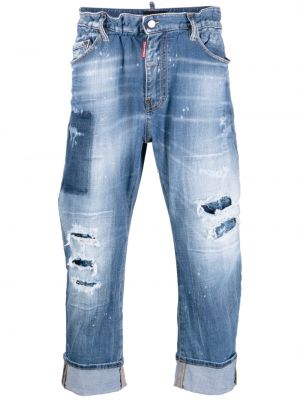 Jeans med sliten Dsquared2 blå