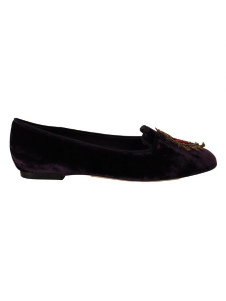Fioletowe loafers Dolce And Gabbana