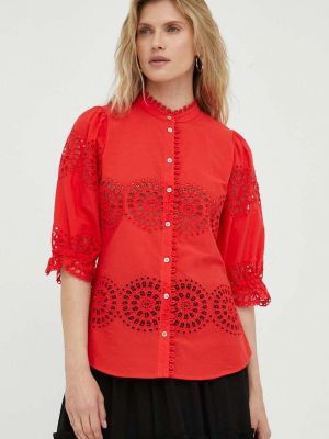 Pamučna košulja Bruuns Bazaar crvena