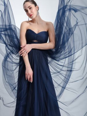Вечерна рокля от тюл Lafaba синьо