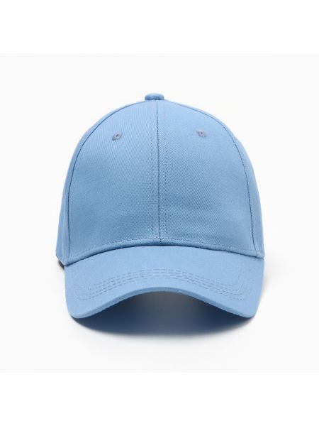 Однотонная кепка Minaku голубая