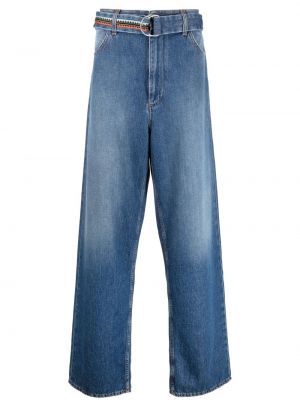 Straight leg jeans baggy Marcelo Burlon County Of Milan blu