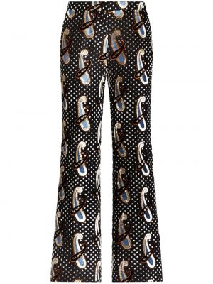 Παντελόνι με σχέδιο paisley Etro μαύρο