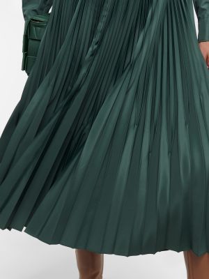Плисирана миди рокля Max Mara зелено