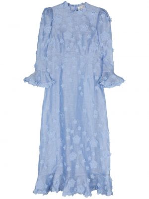 Midi haljina Zimmermann plava