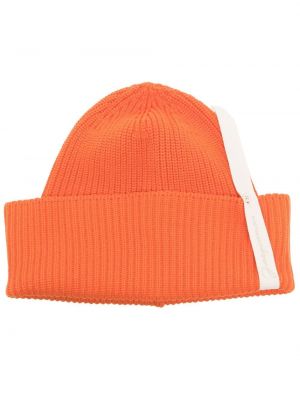Bonnet en tricot Jacquemus orange