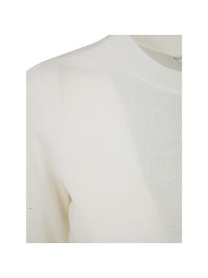 Jersey de tela jersey de cuello redondo Max Mara blanco