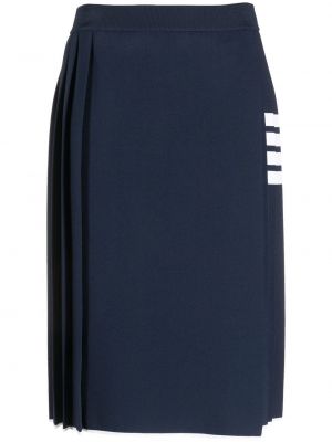 Spódnica midi plisowana Thom Browne niebieska
