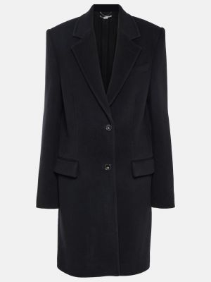 Шерстяное пальто Stella Mccartney черное