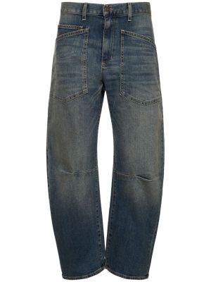 Jeans en coton Nili Lotan bleu
