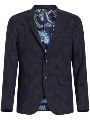 Jacquard blazer Etro blau